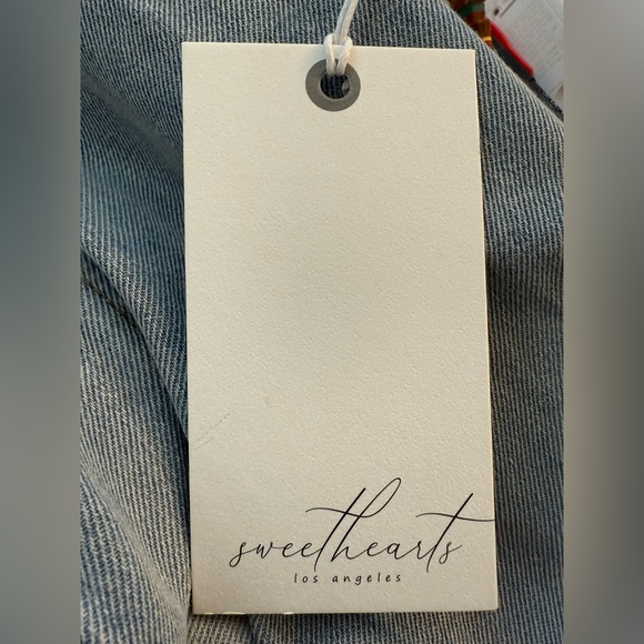 SWEETHEART LA 2X FRINGED BUTTON UP DENIM JACKET IN LIGHT WASH Cowgirl 90’s - Picture 11 of 13